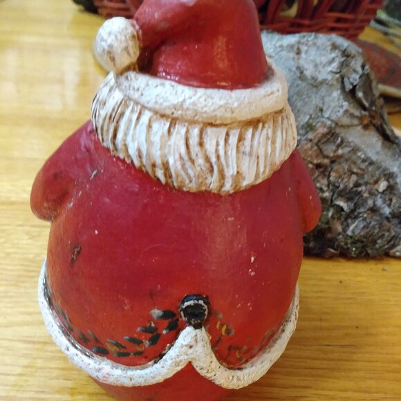 Vintage 1990 Jim Shore Christmas Santa Claus St. Nick Roly Poly 6" Heavy - Picture 3 of 10